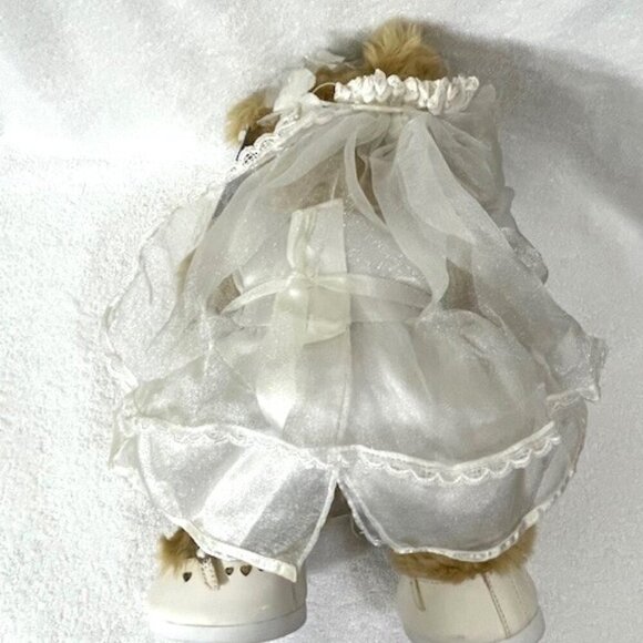 Build-a-Bear in wedding dress and veil. - Picture 6 of 7